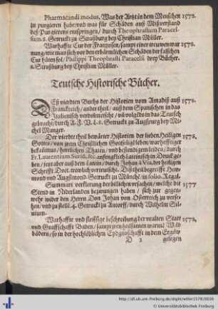 Teutsche Historische Bücher.