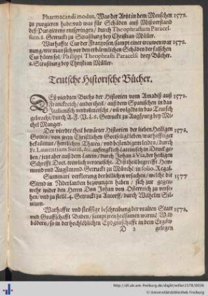 Teutsche Historische Bücher.