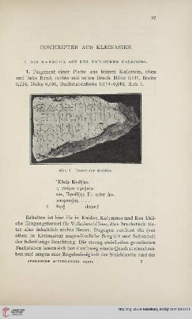 36: Inschriften aus Kleinasien