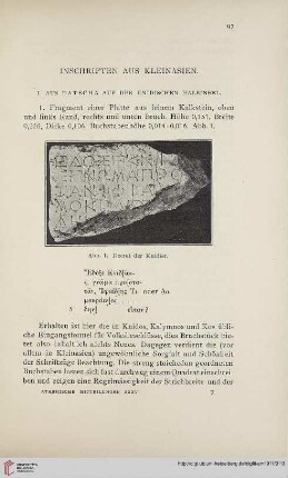 36: Inschriften aus Kleinasien