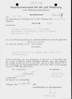 Mattern, Juliana
