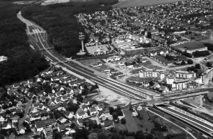 Freiburg: Westrandstraße, Paduaallee, von Süden, vor Fertigstellung
