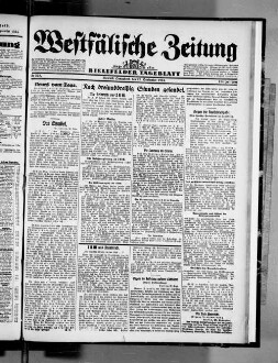 Westfälische Zeitung : Bielefelder Tageblatt