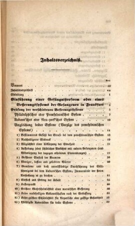 Ueber Pönitentiarsysteme, insbesondere über die vorgeschlagene Einführung des pennsylvanischen Systems in Frankfurt