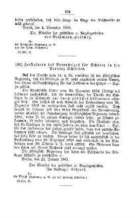 Zerkleinern des Brennholzes für Schulen in der Provinz Schlesien : [IV. Elementarschulwesen]