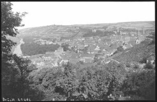 Freyburg an der Unstrut. Blick vom Schlossberg auf Freyburg