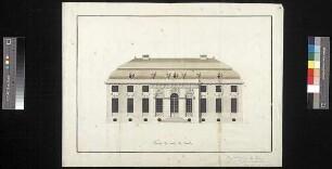 Aufriss der Gartenseite (Nordseite) des Friedrichstädter Palais