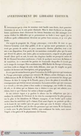 Avertissement du Libraire-Éditeur