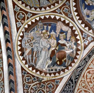 nördliche Gewölbekappe — Bildfeld: Christus vor Pilatus