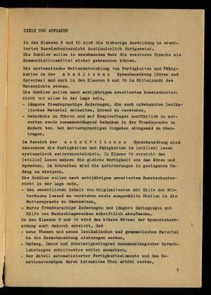 Ziele und Aufgaben