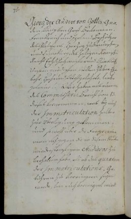 Festlegung des Verfahrens bei Ordnungswidrigkeiten der Studierenden (unterlassene Immatrikulation, Degenwetzen); Einrichtung der Nachtwache.