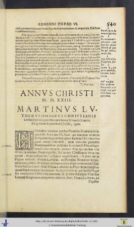 Annus Christi M.D.XXIII.