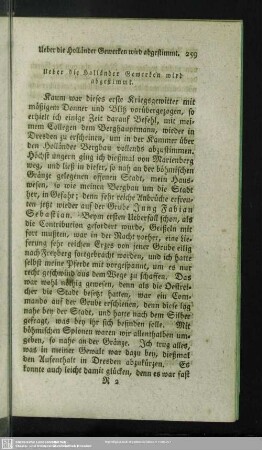 Ueber die Holländer Gewerken wird abgestimmt