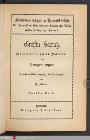 2: Gräfin Sarah : Roman