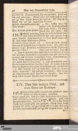XIV. Von dem heiligen Geist, und seinen Gaben und Wirkungen.