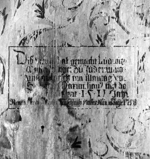 Eppenstein-Baumkirchen. Bergkapelle Sankt Maximilian. Inschrift