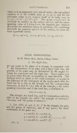 Axial coordinates.