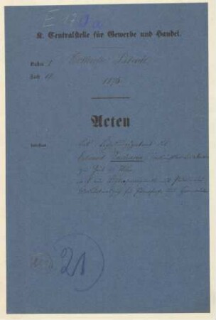 Patent des Eduard Zachariae, Tonkünstler aus Nassau, z.Zt. in Wien, auf ein Luftresonanzwerk mit Pedal und Modulationszug für Pianoforte und Harmonium