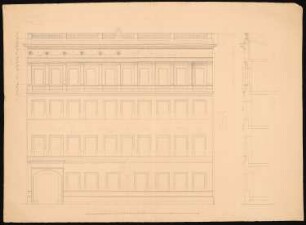 Brandenburgischer Provinziallandtag, Berlin: Fassade, Schnitt