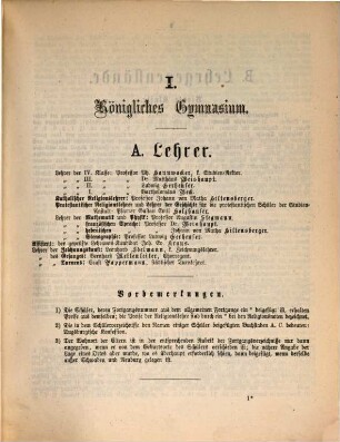 Jahresbericht über die Königl. Studien-Anstalt zu Kempten : für das Schuljahr ... 1864/65