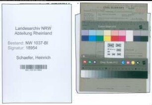 Entnazifizierung Heinrich Schaefer , geb. 11.12.1889 (Lehrer)
