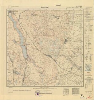 2167 (alte Nr.: 784) Baldenburg, Meßtischblatt (4cm - Karte)