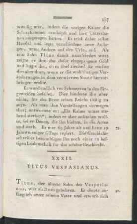 XXXII. Titus Vespasianus