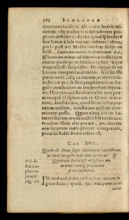 Cap. XVIII. Quomodo Deus super Iudaeorum peccatis anni novi tempore iudicium exerceat: & Quomodo Iudae ipsi ad festum anni novi cuiusque praeparate se consueverint.