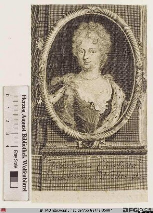 Bildnis Caroline (Wilhelmine Charlotte), Königin von Großbritannien u. Irland, geb. Markgräfin von Brandenburg-Ansbach
