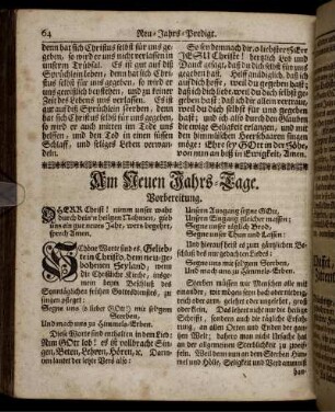 Am Neuen Jahrs-Tage – Am Feste der Offenbarung Christi