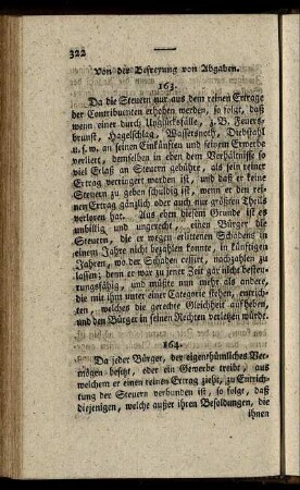 § 163 - 164. Von der Befreyung der Abgaben.