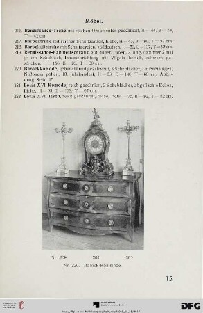 Möbel (Nr. 216-263)