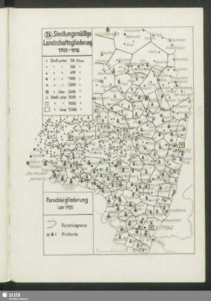 Siedlungsmäßige Landschaftsgliederung 1905-1910