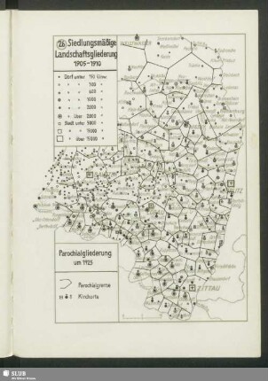 Siedlungsmäßige Landschaftsgliederung 1905-1910