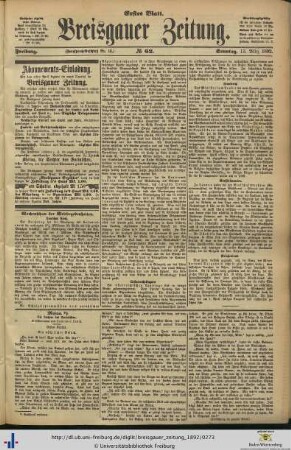 13.03.1892 (Erstes Blatt)