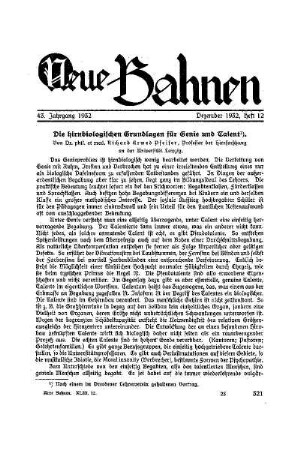 Die hirnbiologischen Grundlagen für Genie und Talent