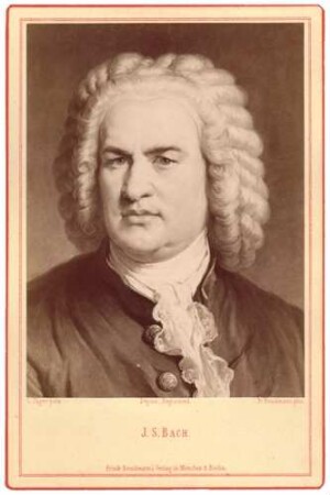 Johann Sebastian Bach, Gemälde von G. Jäger