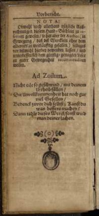 Ad Zoilum.