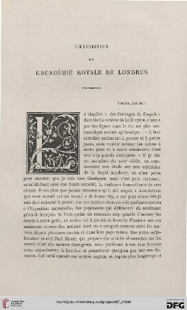 23: L' exposition de l'Académie Royale de Londres