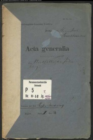 Belegakte zu den Zivilstandsregistern der Juden mit den Orten Altenhundem und Langenei (T 1856-1871)