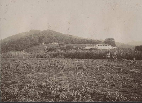 View from the boma near Kilossa. Above left, the doctor's house.