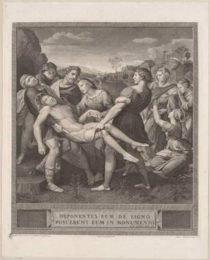 Die Grablegung Jesu (nach dem Gemälde in Rom, Galleria Borghese)
