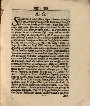 Observationes Logico-Historicae De Ervditis Sine Praeceptore
