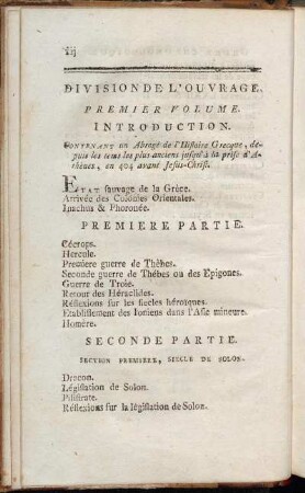Division De L'Ouvrage.