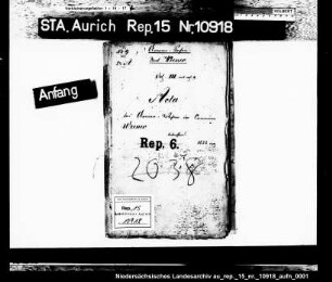 Das Armenwesen in Weener