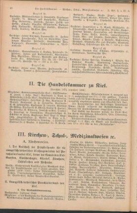 II. Die Handelskammer zu Kiel.