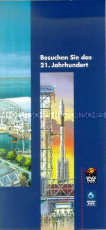 Werbeprospekt für den geplanten "Space Park" in Bremen