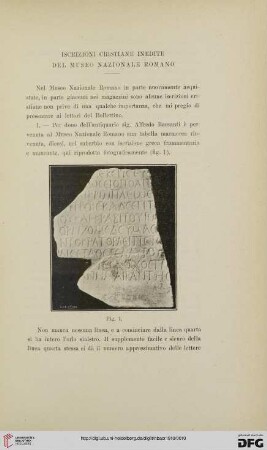 16: Iscrizioni cristiane inedite del Museo Nazionale Romano