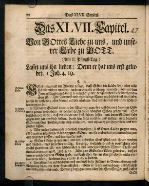 22-39, Das XLVII. Capitel
