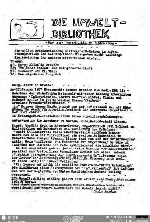 1987,Feb.(29-32): Umweltblaetter : Infoblatt des Friedens- und Umweltkreises Zionsgemeinde